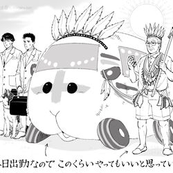 This is a pixiv picture whose title is 漆原教授流のペイントモルカー.
