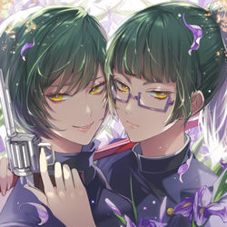 This is a pixiv picture whose title is 禪院姉妹.