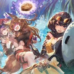 This is a pixiv picture whose title is ▼ケーちゃんは　こんらんしている！.