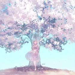 This is a pixiv picture whose title is 桜.