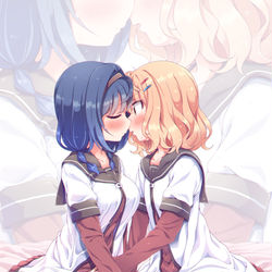 This is a pixiv picture whose title is （私の初めてって本当に向日葵なんだ…）.