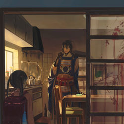 This is a pixiv picture whose title is 鍵っ子.