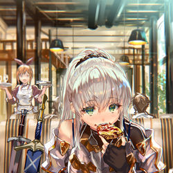 This is a pixiv picture whose title is 食い気に全振り冒険者.