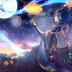 This is a pixiv picture whose title is 思いを乗せて.