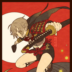 This is a pixiv picture whose title is 花札男士.