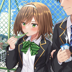 This is a pixiv picture whose title is 「まったく……あんなこと、私以外の子にしちゃダメですからね？」.