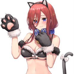 This is a pixiv picture whose title is Neko Miku.