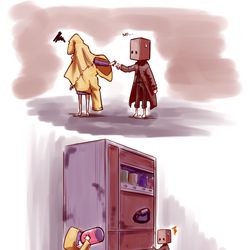 This is a pixiv picture whose title is リトルナイトメア2②.