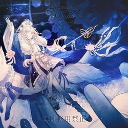 This is a pixiv picture whose title is 雪ノ国少女.