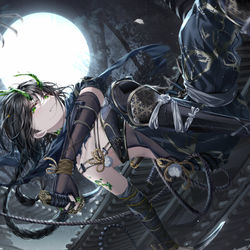 This is a pixiv picture whose title is 𝑵𝒊𝒏𝒋𝒂.