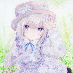 This is a pixiv picture whose title is 三月の風.