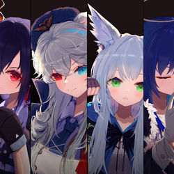 This is a pixiv picture whose title is 明日方舟blue.