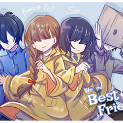 This is a pixiv picture whose title is 友達.
