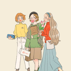 This is a pixiv picture whose title is spring fashion.