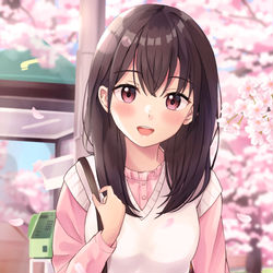 This is a pixiv picture whose title is 「おまたせ、どこいくの？」.