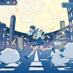 This is a pixiv picture whose title is きっとさめない夢を見てる.