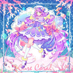 This is a pixiv picture whose title is キュアコ～ラル💜.