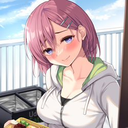 This is a pixiv picture whose title is ウー〇ーイーツ頼んだら手作り弁当きた.