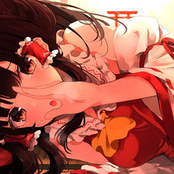 This is a pixiv picture whose title is 内緒話.