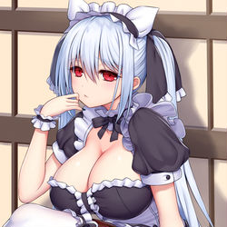 This is a pixiv picture whose title is メイドさん。.
