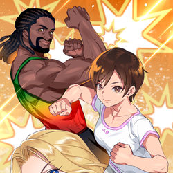 This is a pixiv picture whose title is FitBoxing2.