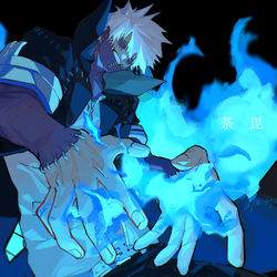 This is a pixiv picture whose title is 荼毘に付す.
