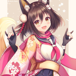 This is a pixiv picture whose title is イズナちゃん.