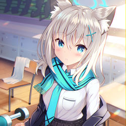 This is a pixiv picture whose title is シロコ.