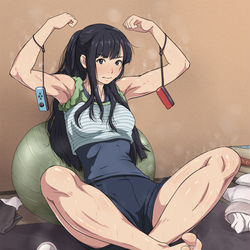 This is a pixiv picture whose title is あなたの部屋で私がご指導します.