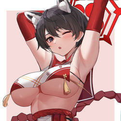 This is a pixiv picture whose title is ツバキ.