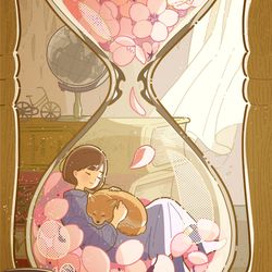 This is a pixiv picture whose title is 春のカウントダウン.