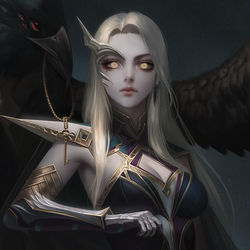 This is a pixiv picture whose title is [Request] Coven skin Quinn.