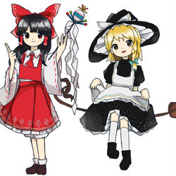This is a pixiv picture whose title is 【依頼告知】アリスマジック ～ 東の国の雨月郷.