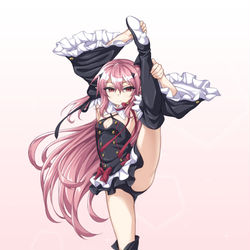 This is a pixiv picture whose title is I字バランスするクルル様も愛おしい。.