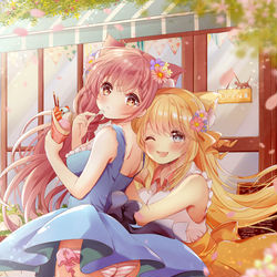 This is a pixiv picture whose title is 待ち合わせ🐱.