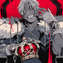 This is a pixiv picture whose title is ベオさんでKINGパロ.