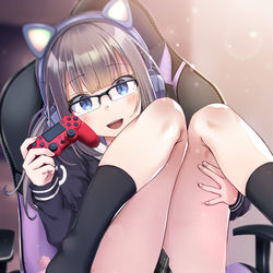 This is a pixiv picture whose title is ゲーマー女子.