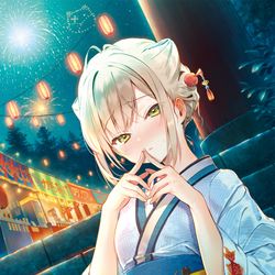 This is a pixiv picture whose title is ちっちゃくてかわいい先輩が大好きなので一日三回照れさせたい.
