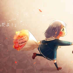 This is a pixiv picture whose title is happy 4th anniversary!.