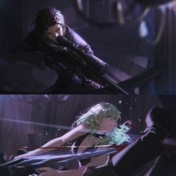 This is a pixiv picture whose title is エージェントクロレス.