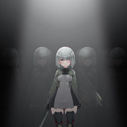 This is a pixiv picture whose title is 量産型不死.