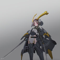 This is a pixiv picture whose title is SAMURAI！.