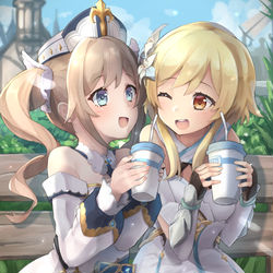 This is a pixiv picture whose title is ガールズデート！.
