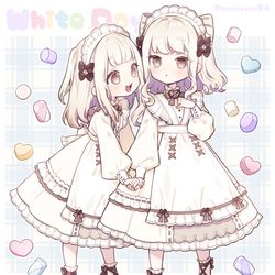 This is a pixiv picture whose title is ホワイトデーの白メイドさん.