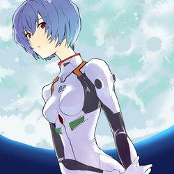 This is a pixiv picture whose title is 綾波レイ.