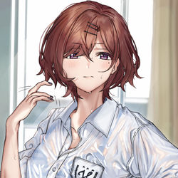 This is a pixiv picture whose title is 季節の変わり目で汗ばむ樋口円香.
