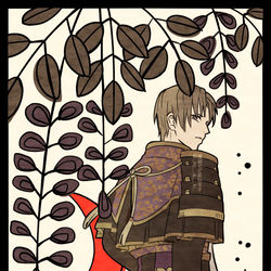 This is a pixiv picture whose title is 花札男士.