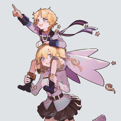 This is a pixiv picture whose title is 姉弟.