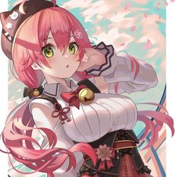 This is a pixiv picture whose title is 🌸.