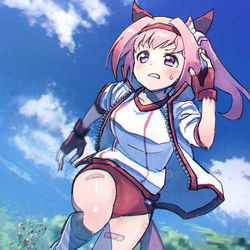 This is a pixiv picture whose title is ハルウララ.